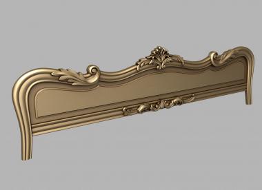 Headboard (Footboard version 1, SK_0502) 3D models for cnc